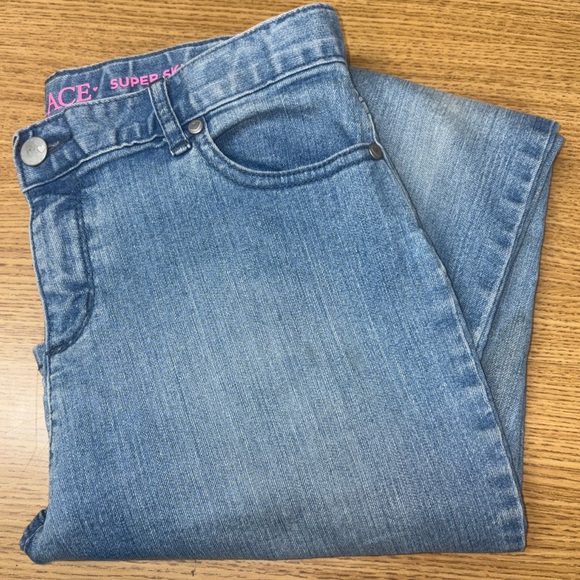 Children’s Place Girls 's Light Faded Blue Super Skinny Jeggings Size 16S - Picture 5 of 8